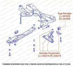 Bandeja de suspensión
