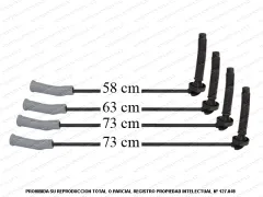 Juego De Cables De Bujía PLATINUM S4-028377